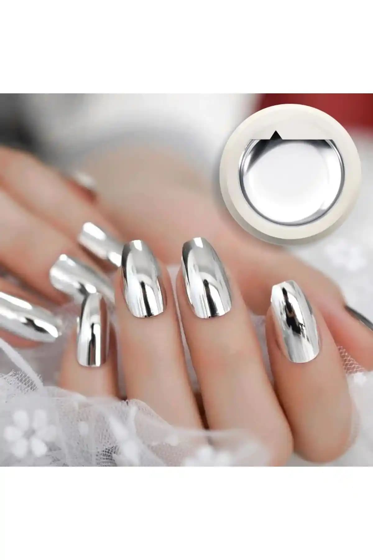 Venalisa Silver Gel Paint Metalik Gri: Yüksek Pigmentasyon ve Kolay Uygulama ile Kalıcı Nail Art Ürünü