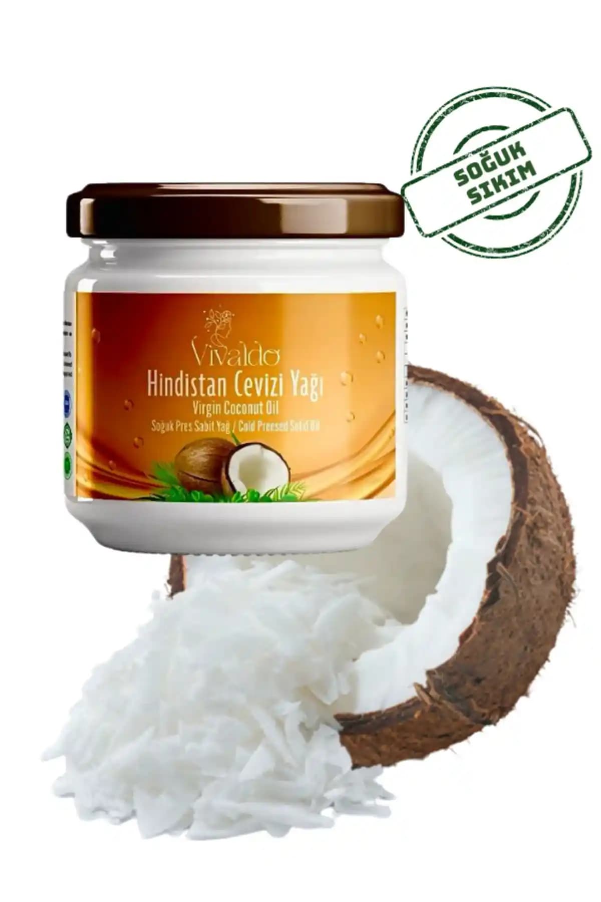 Vivaldo Hindistan Cevizi Yağı Doğal ve Çok Yönlü Kullanım İçin Güvenilir Bir Seçenek