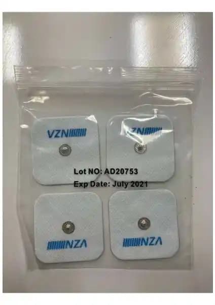 Vzn Tens Elektrodu Pedi 5x5 cm Güçlü Yapışkanlık ve Güvenilirlik Sağlayan Medikal Elektrod
