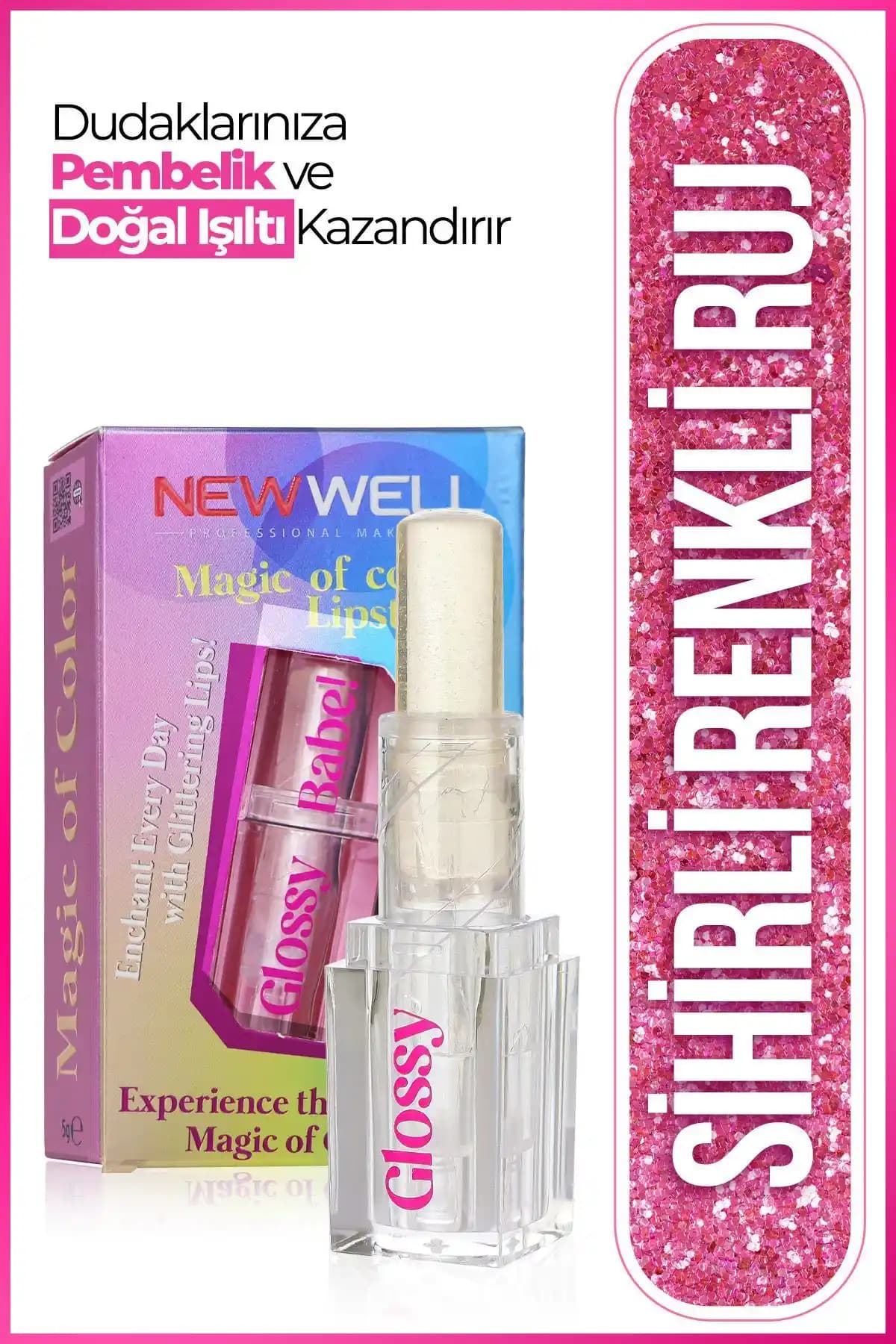 Well Magic Of Color Saydam Dudak Parlatıcısı Doğal ve Işıltılı Görünüm Sağlar