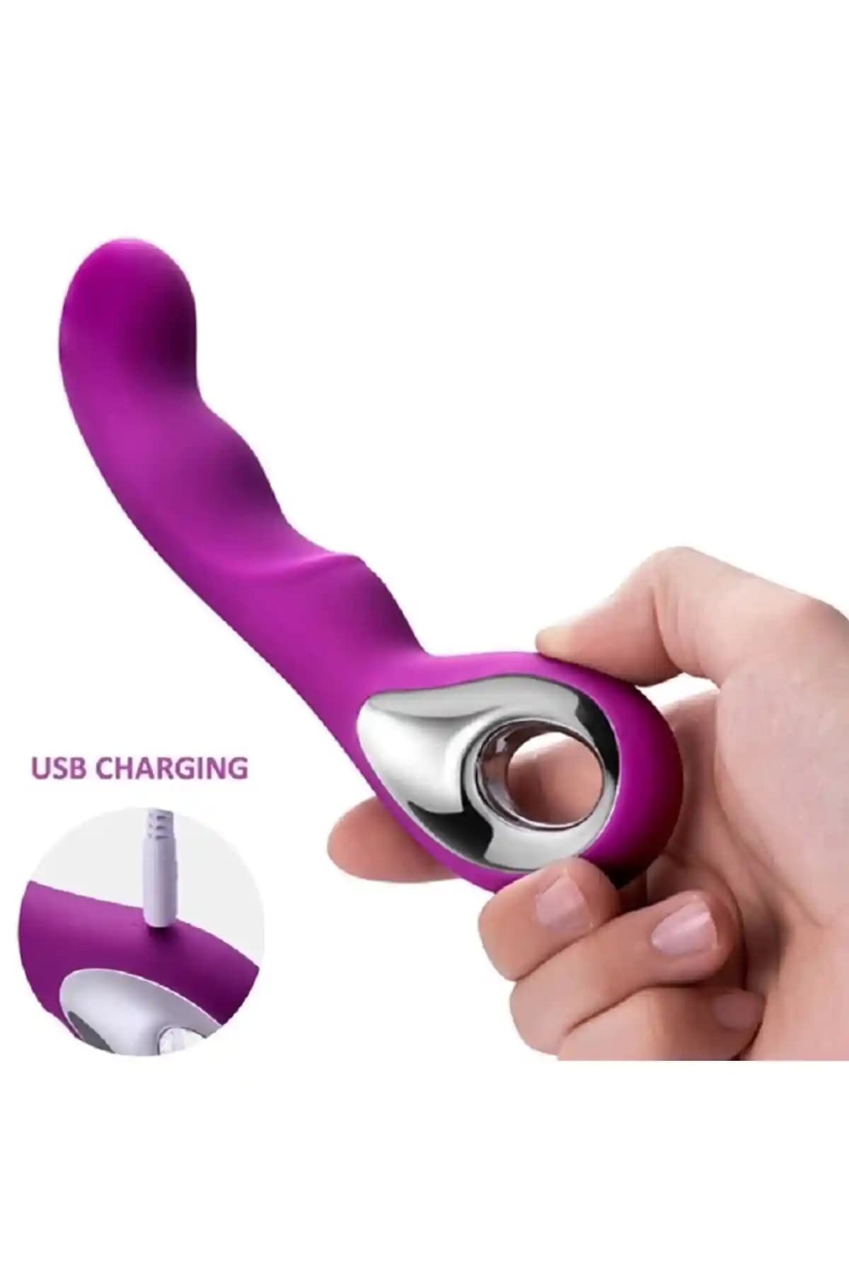 Yüksek Kaliteli USB Şarjlı Su Geçirmez G Nokta ve Klitoral Vibratörleri