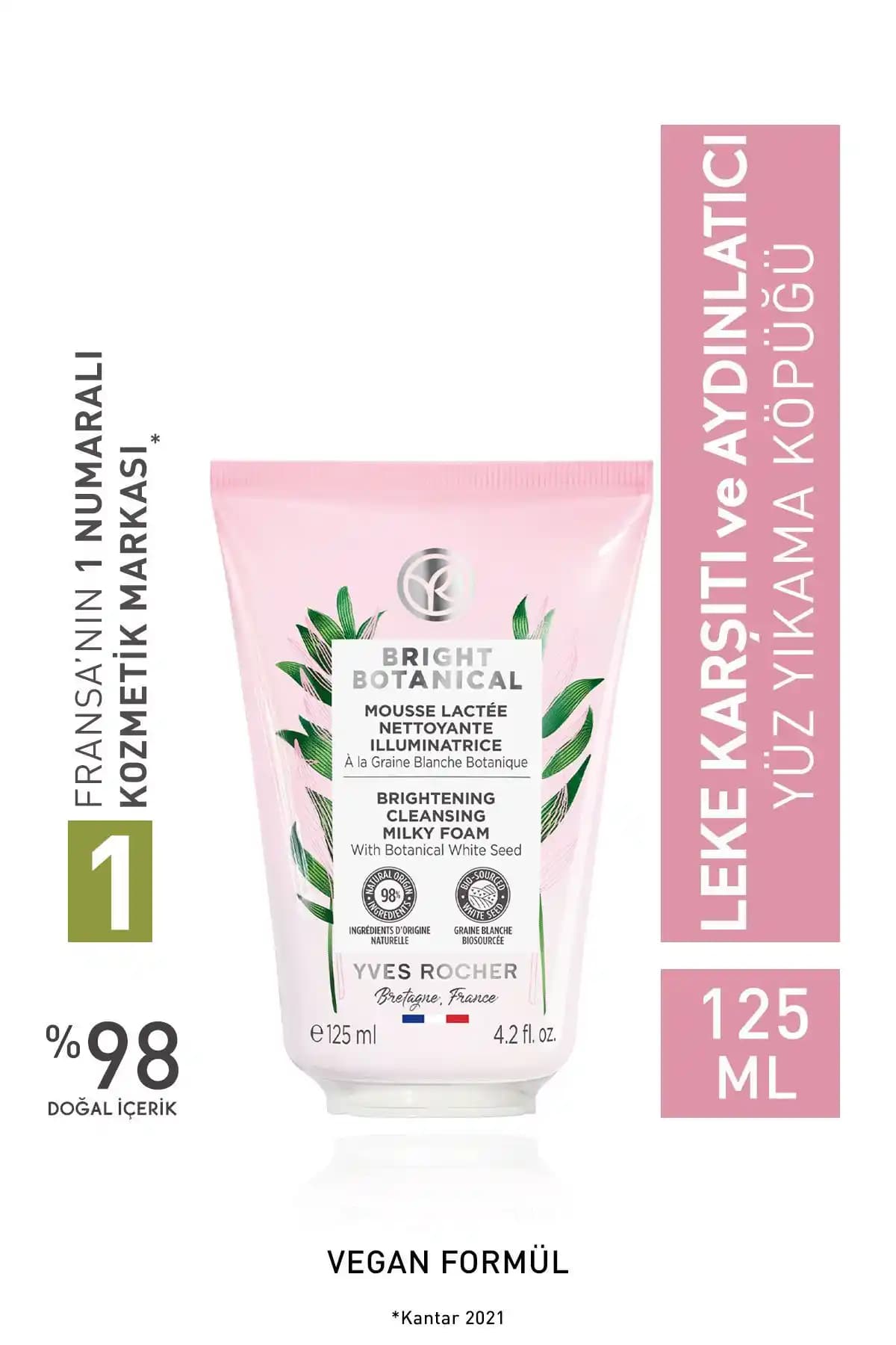 Yves Rocher Bright Botanical Leke ve Kırışık Karşıtı Bitkisel Yüz Temizleme Köpüğü İncelemesi