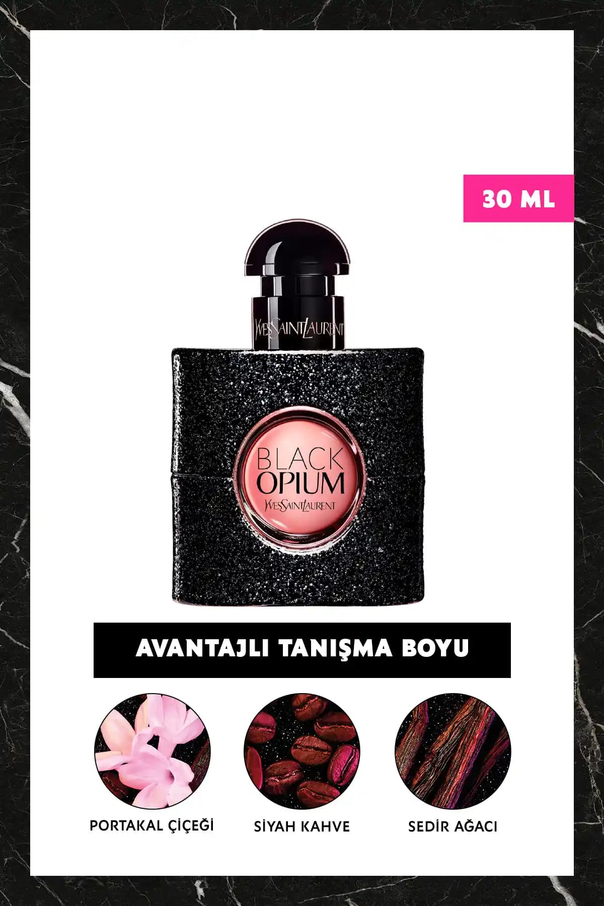 Yves Saint Laurent Black Opium EDP 30 ml: Kalıcı ve Çekici Kadın Parfümü Özellikleri