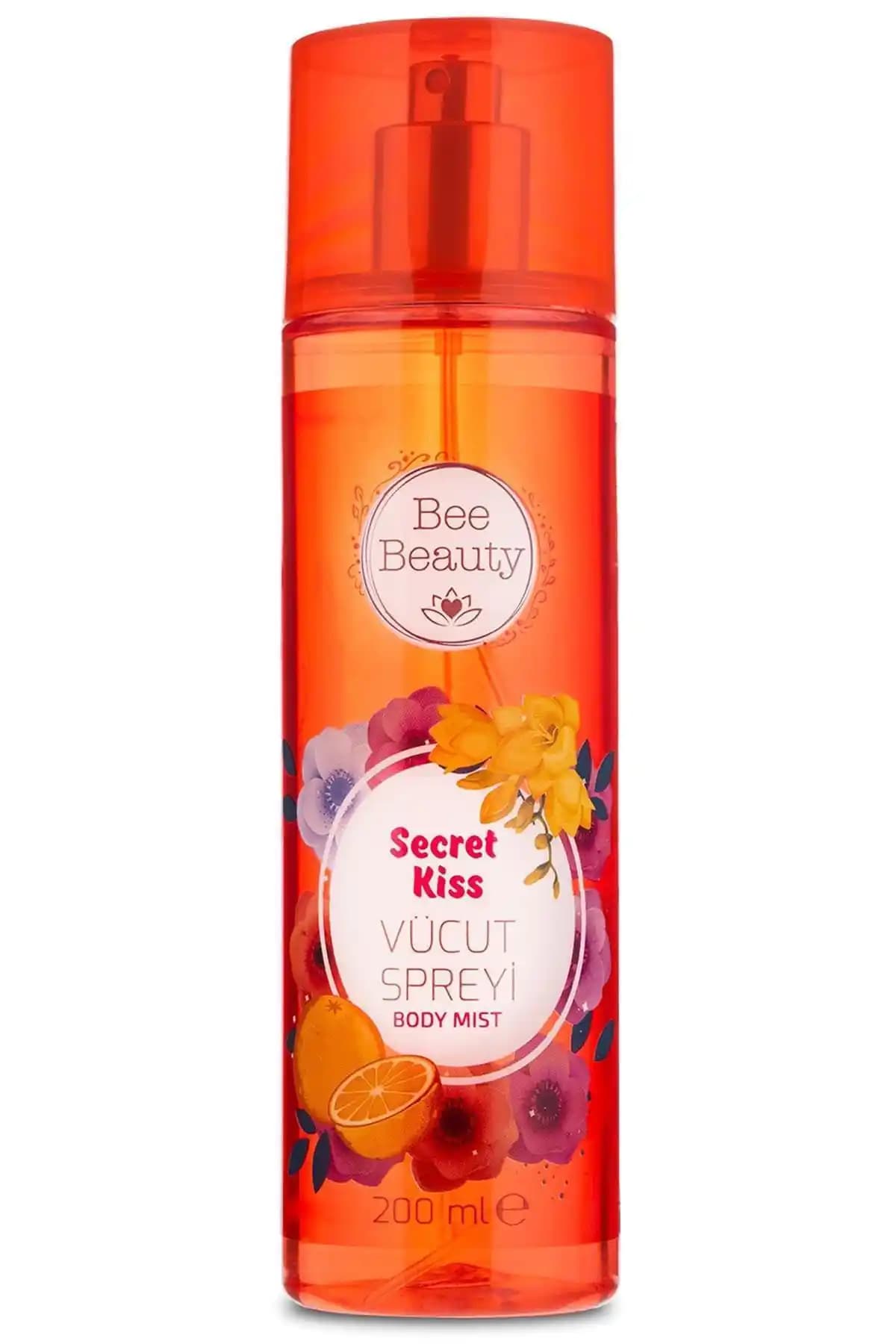 Bee Beauty Secret Kiss Vücut Spreyi 200 ml Ferahlatıcı Narenciye ve Çiçeksi Notalarla Günlük Kullanım İçin
