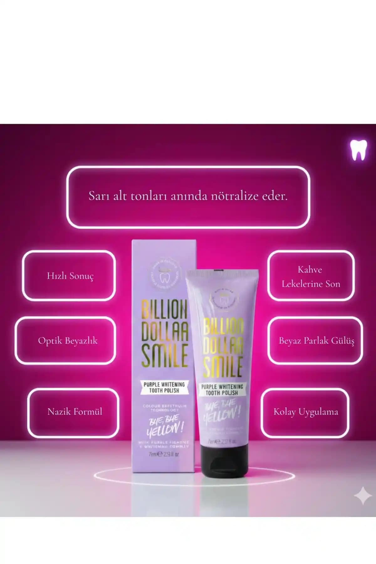 Billion Dollar Smile Mor Mor Diş Beyazlatıcı Macun İncelemesi ve Kullanım Rehberi