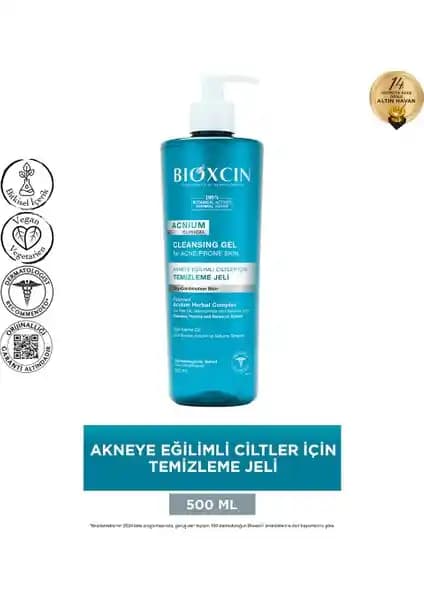 Bioxcin Acnium Sebum Dengeleyici Yüz Yıkama Jeli: Yağlı ve Akne Eğilimli Ciltler İçin Etkili Temizlik Ürünü