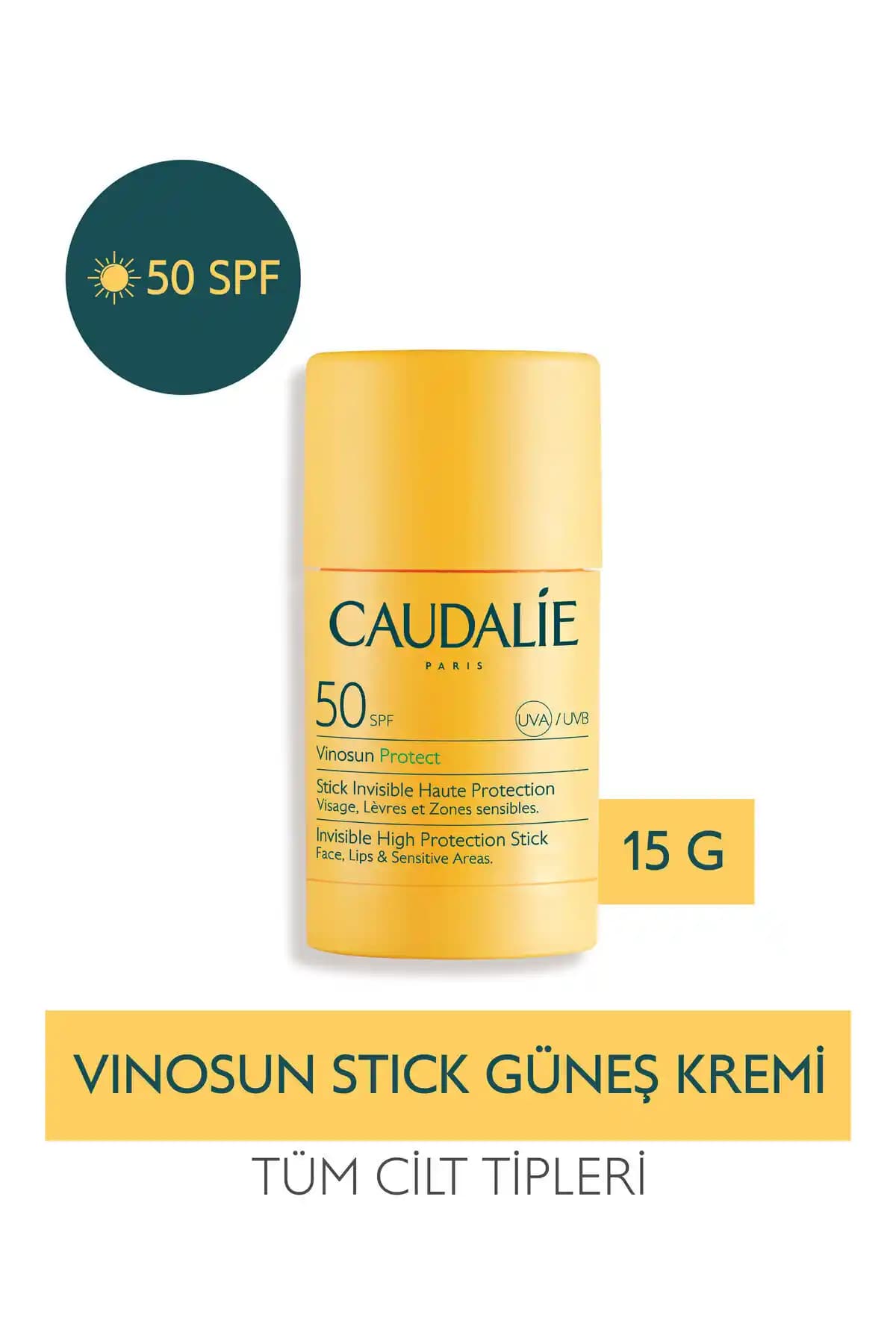 Caudalie Vinosun Stick Güneş Kremi SPF 50+ Pratik ve Yüksek Koruma Sağlayan Güneş Koruyucu