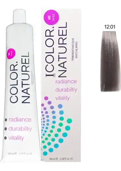 Color Naturel Küllü Platin Saç Boyası 12.01 Kalıcı ve Doğal İçerikli Profesyonel Ürün