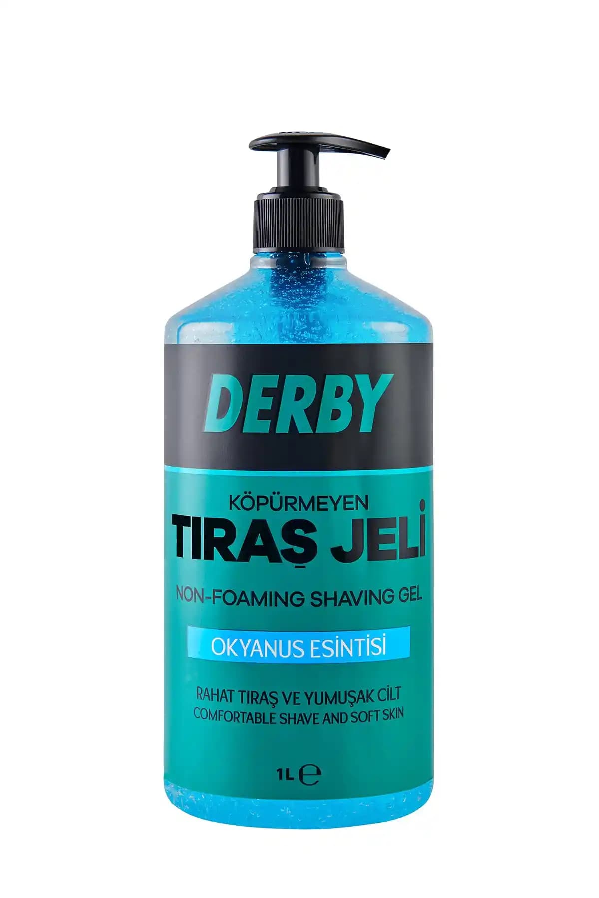Derby Tıraş Jeli Okyanus Esintisi 1 Litre Ferahlatıcı ve Nemlendirici Özellikleriyle