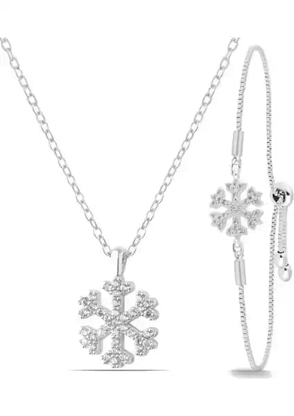 Duke Nickle Kar Tanesi Seti: Zarif ve İşlevsel Kadın Takı Koleksiyonu