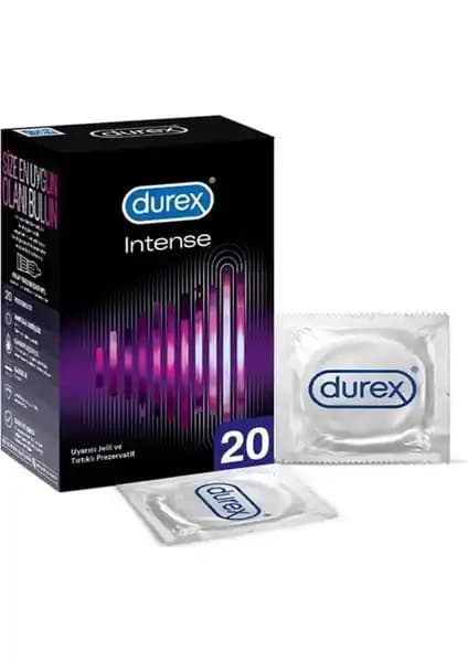 Durex Intense 20'li Uyarıcı Jelli ve Tırtıklı Prezervatif: Güvenli ve Yenilikçi Deneyim