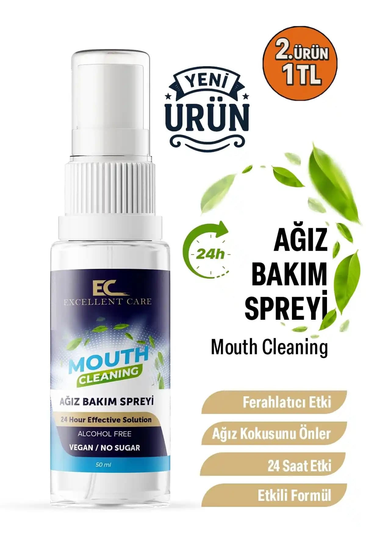 e&ç Excellent Care Ağız Kokusu Giderici Sprey: Pratik ve Güvenli Ferah Nefes Sağlayan Çözüm