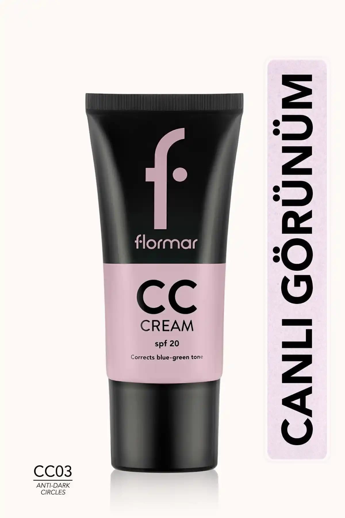 Flormar Koyu Leke ve Halkaları Gizleyen CC Kremi Pembe Tonlu SPF 15 Koruma Özelliği ile