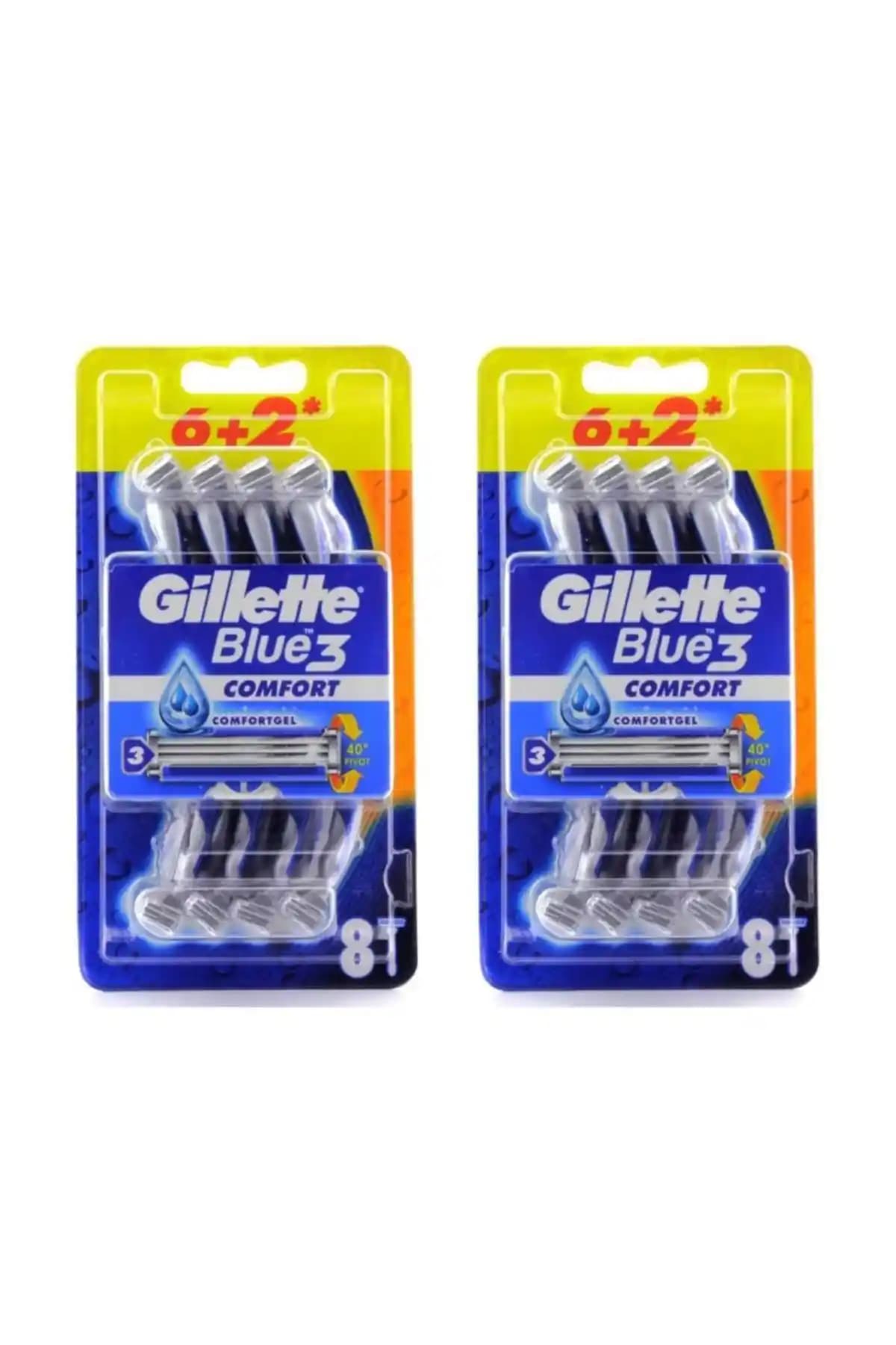 Gillette Blue-3 Comfort Kullan-at Tıraş Bıçağı Üç Bıçaklı Pratik ve Ekonomik Çözüm