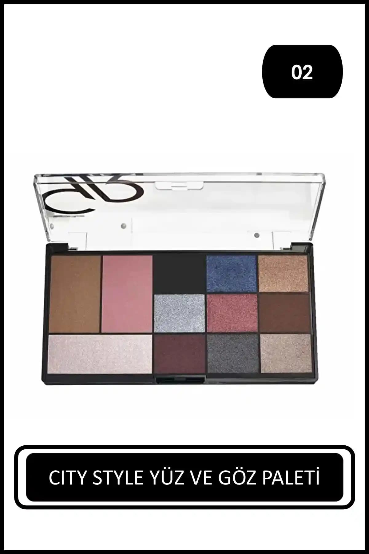 Golden Rose City Style Palette 02 Smokey Çok Fonksiyonlu Makyaj Paleti