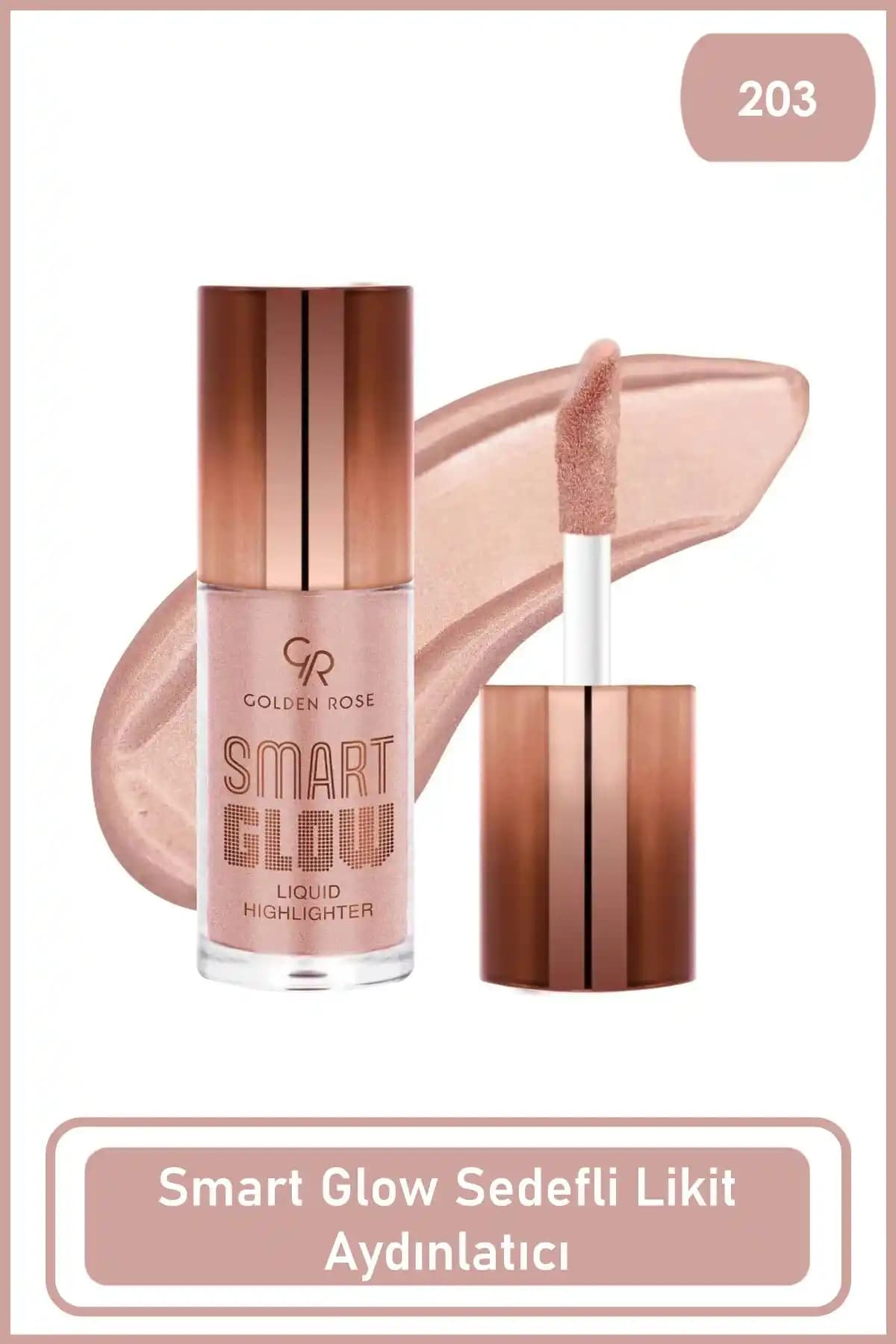 Golden Rose Smart Glow Liquid Highlighter No: 203 Doğal Parlaklık ve Günlük Kullanım İçin