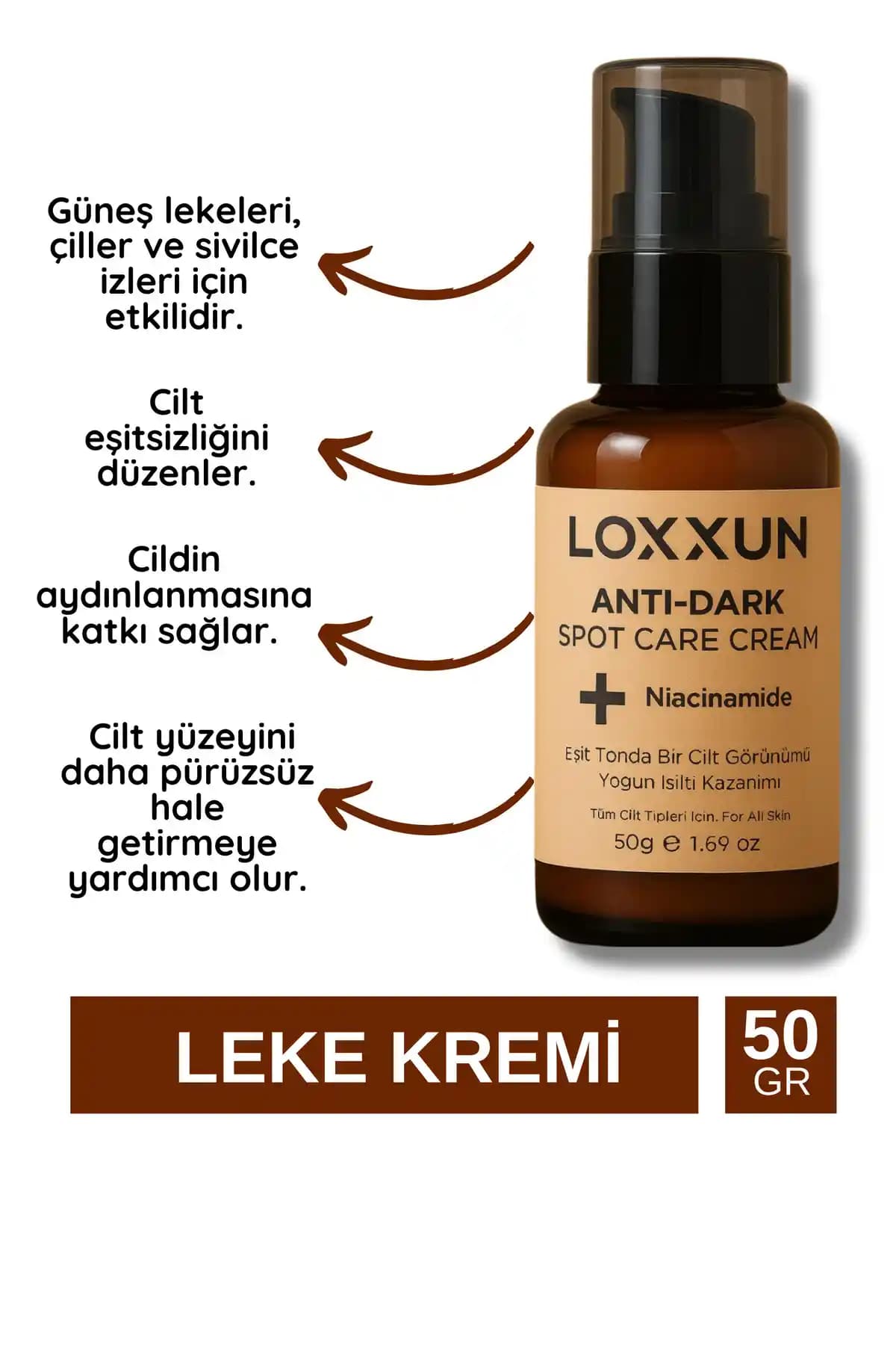 LOXXUN Leke Karşıtı Bakım Kremi: Doğal İçeriklerle Ciltteki Lekeleri Gideren Çözüm