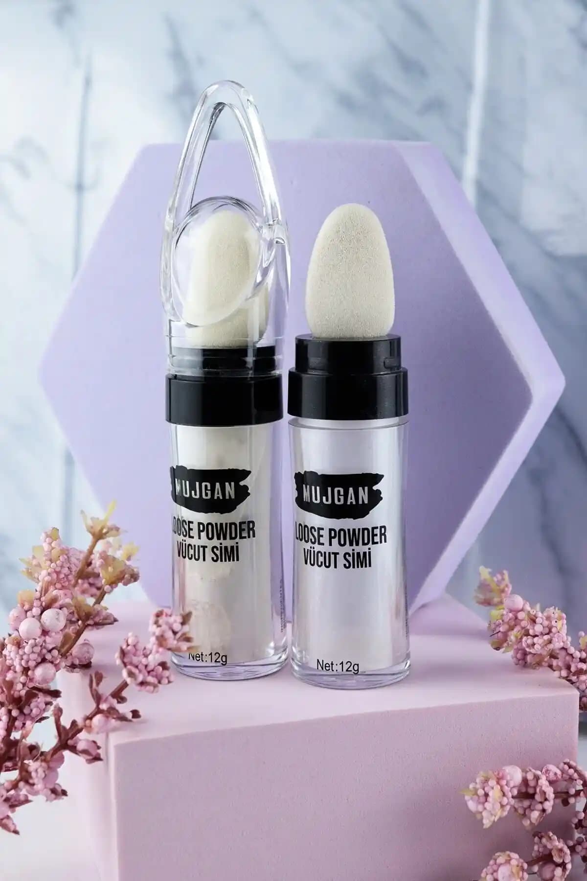 MUJGAN Vücut Simi Beyaz Renk Parlaklık ve Doğal Görünüm İçin Uygun Kozmetik Ürün