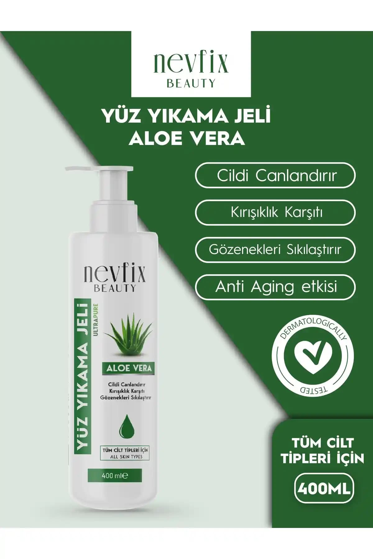 Nevfix Beauty Aloe Vera Yüz Yıkama Jeli: Doğal ve Etkili Temizlik için Güvenilir Çözüm