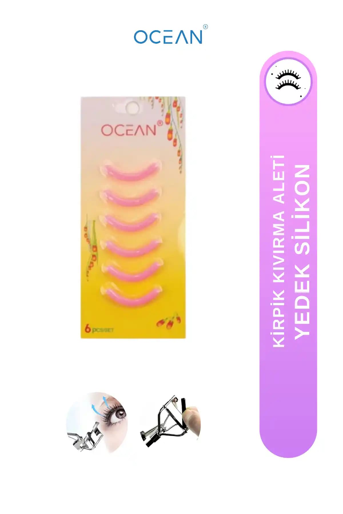 Ocean Kirpik Kıvırma Makinesi Yedek Silikonları ile Doğal ve Kalıcı Kirpikler