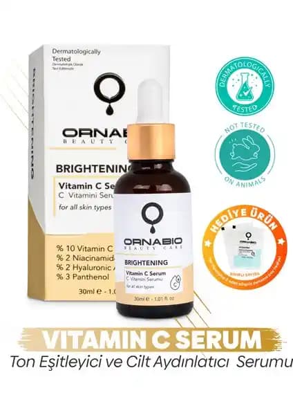 Ornabio C Vitamini Bakım Serumu: Cilt Parlaklığını Artıran ve Lekeleri Azaltan Güçlü Formül