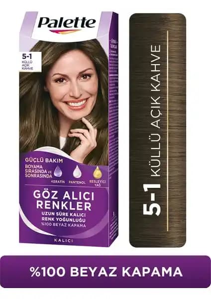 Palette 5-1 Küllü Açık Kahve Saç Boyası: Doğal ve Kalıcı Renk Seçeneği