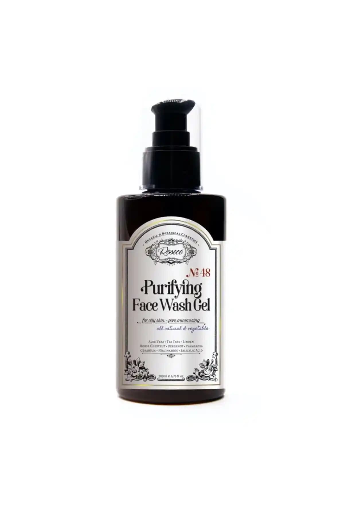 Rosece Arındırıcı Yüz Yıkama Jeli Doğal İçeriklerle Yağlı ve Sivilceye Meyilli Ciltler İçin