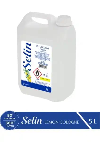 Selin Limon Kolonyası 5lt: Ferahlatıcı ve Güvenilir Temizlik ve Ferahlık Çözümü