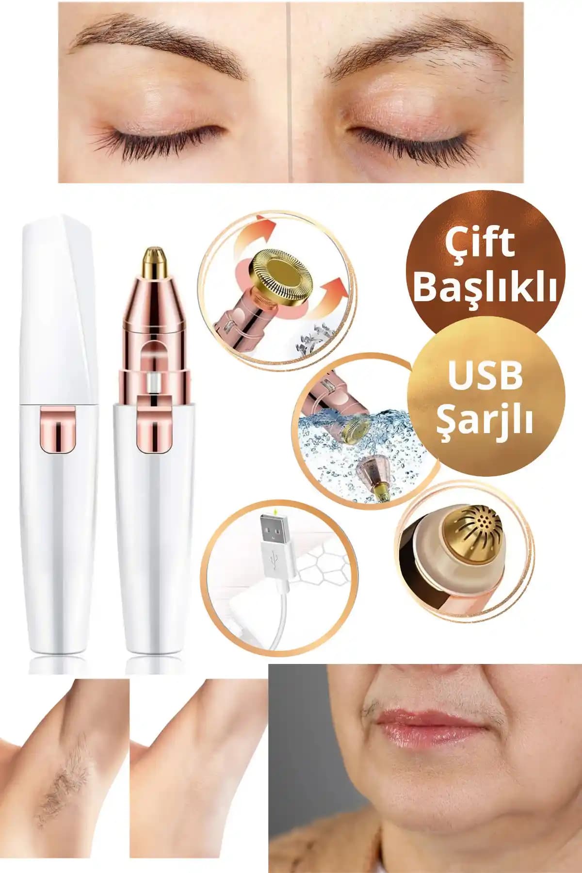 Shopura Şarjlı Yüz Epilatörü: Çok Fonksiyonlu ve Hassas Cilt Bakım Cihazı