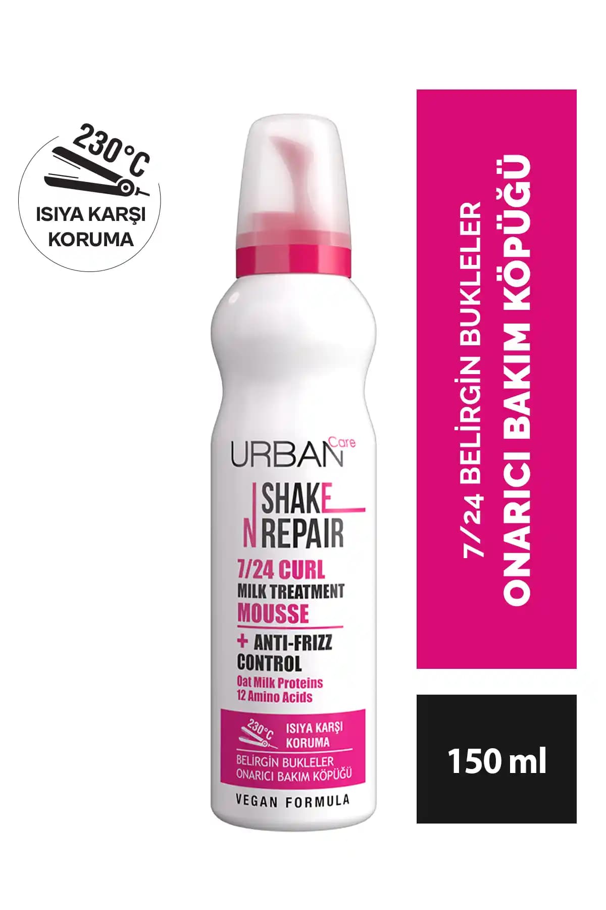 Urban Care Shake N Repair 7/24 Kıvırcık ve Bukleli Saçlar İçin Onarıcı Bakım Köpüğü