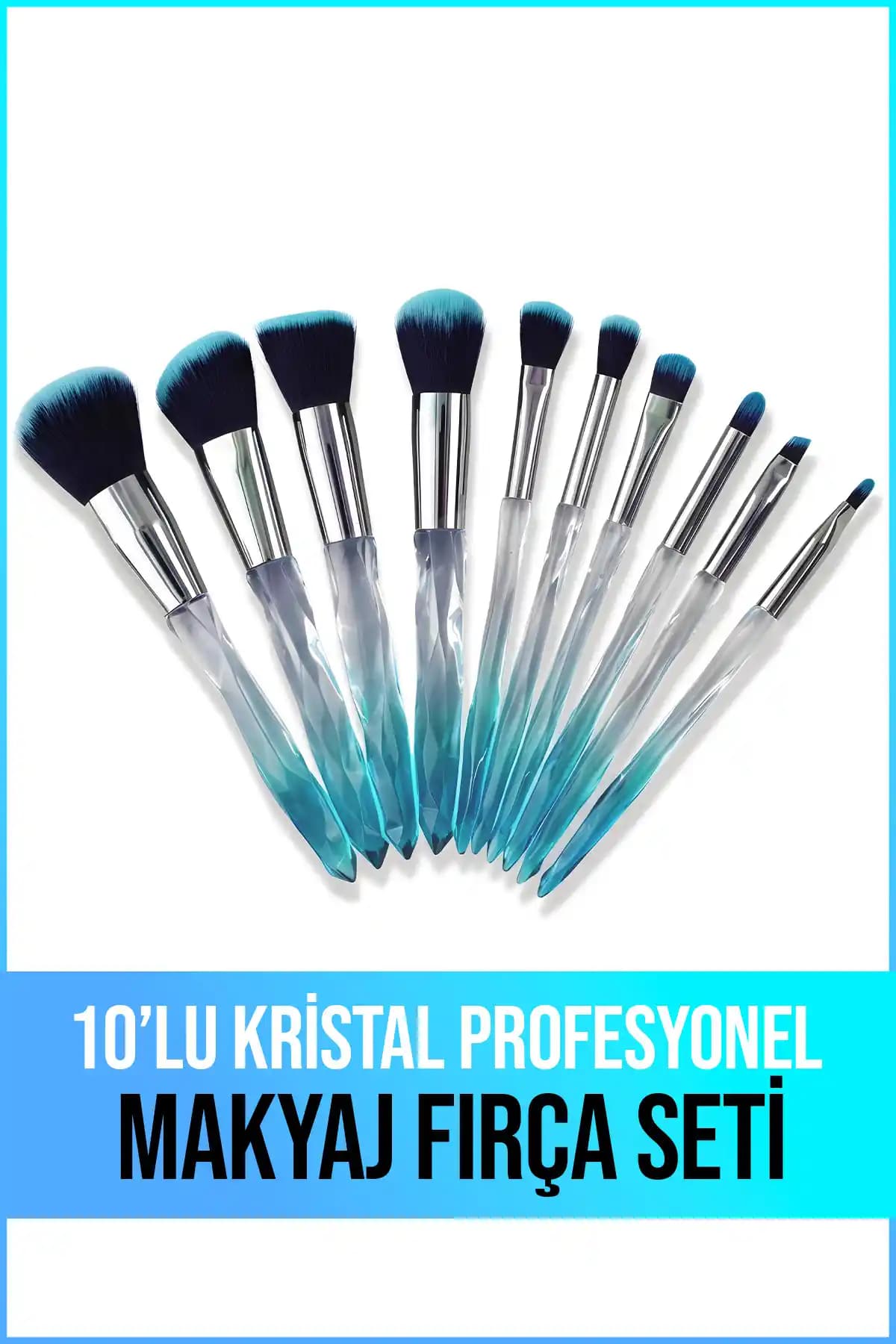 Yeni Well 10'lu Kristal Profesyonel Makyaj Fırçası Seti İncelemesi ve Özellikleri