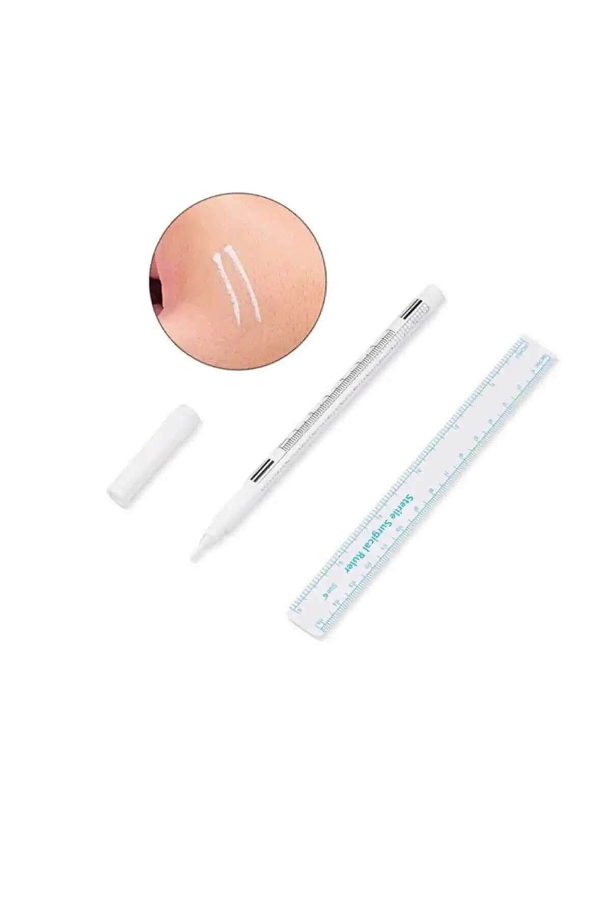 Alaray Cosmetics Kalıcı Makyaj ve İşaretleme Kalemi Beyaz Çizim İçin Profesyonel Kullanım