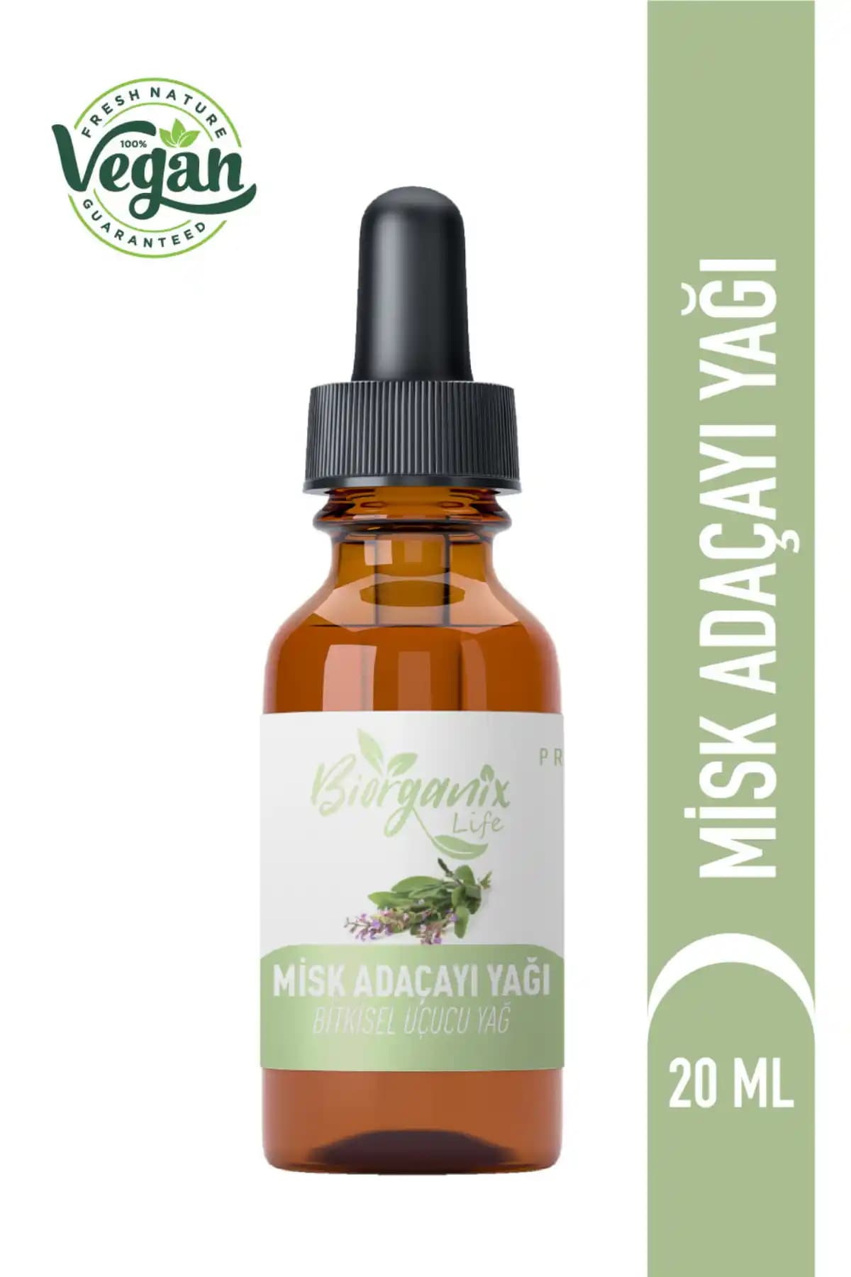 Biorganix Life Misk Adaçayı Yağı: Doğal Aromaterapi ve Güzellik İçin Saf Uçucu Yağ