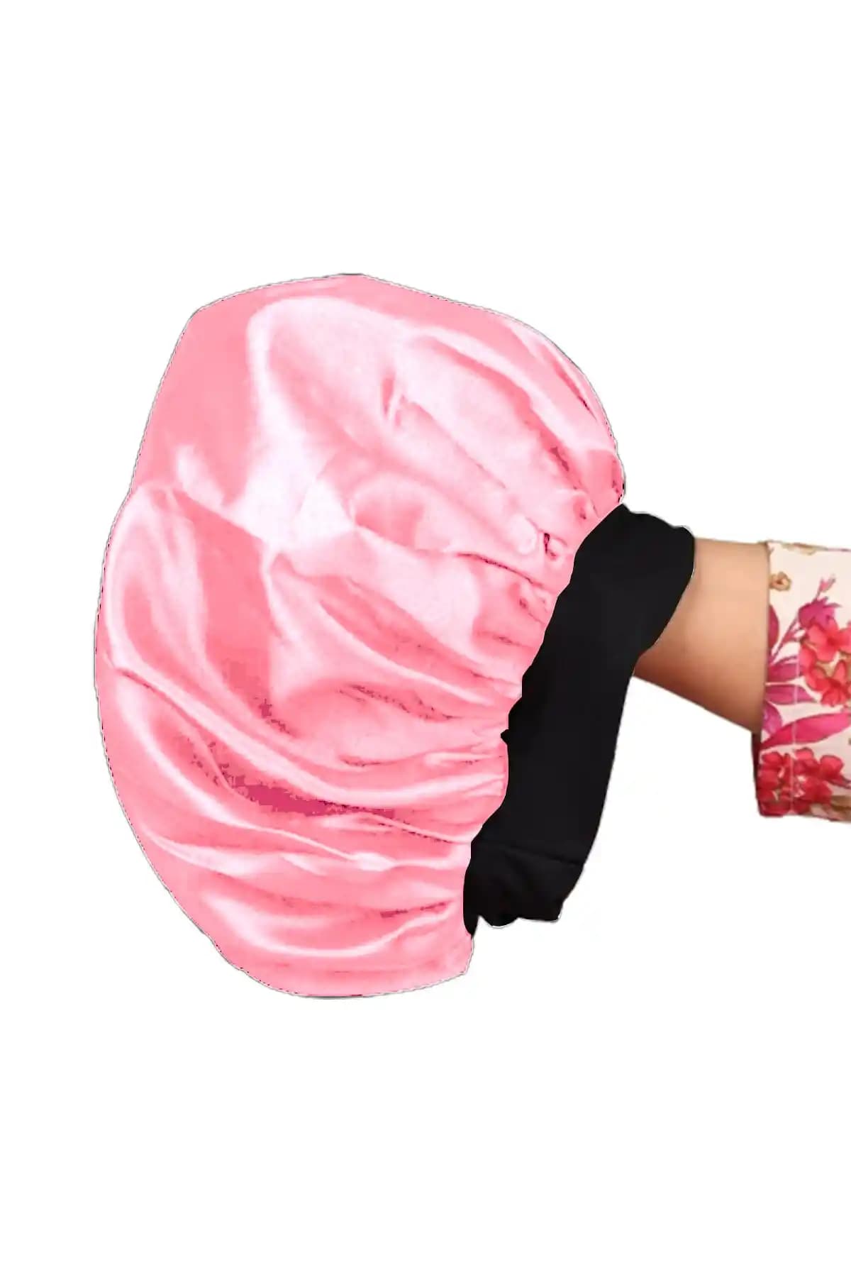 Kıvırcık Saçlar İçin Pudra Pembe Saten Bone: Şık ve Konforlu Saç Bakım Aksesuarı