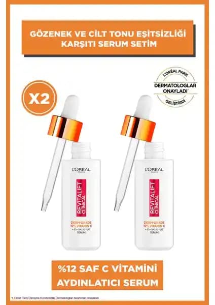 L'Oréal Paris Revitalift Vitamin C Serum Seti: Cilt Tonu ve Gözle Görülen İyileşmeler