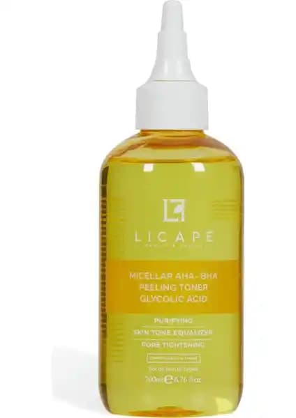 Licape Micellar Glikolik Asitli AHA-BHA Peeling Tonik: Cilt Yenileme ve Temizleme Çözümü