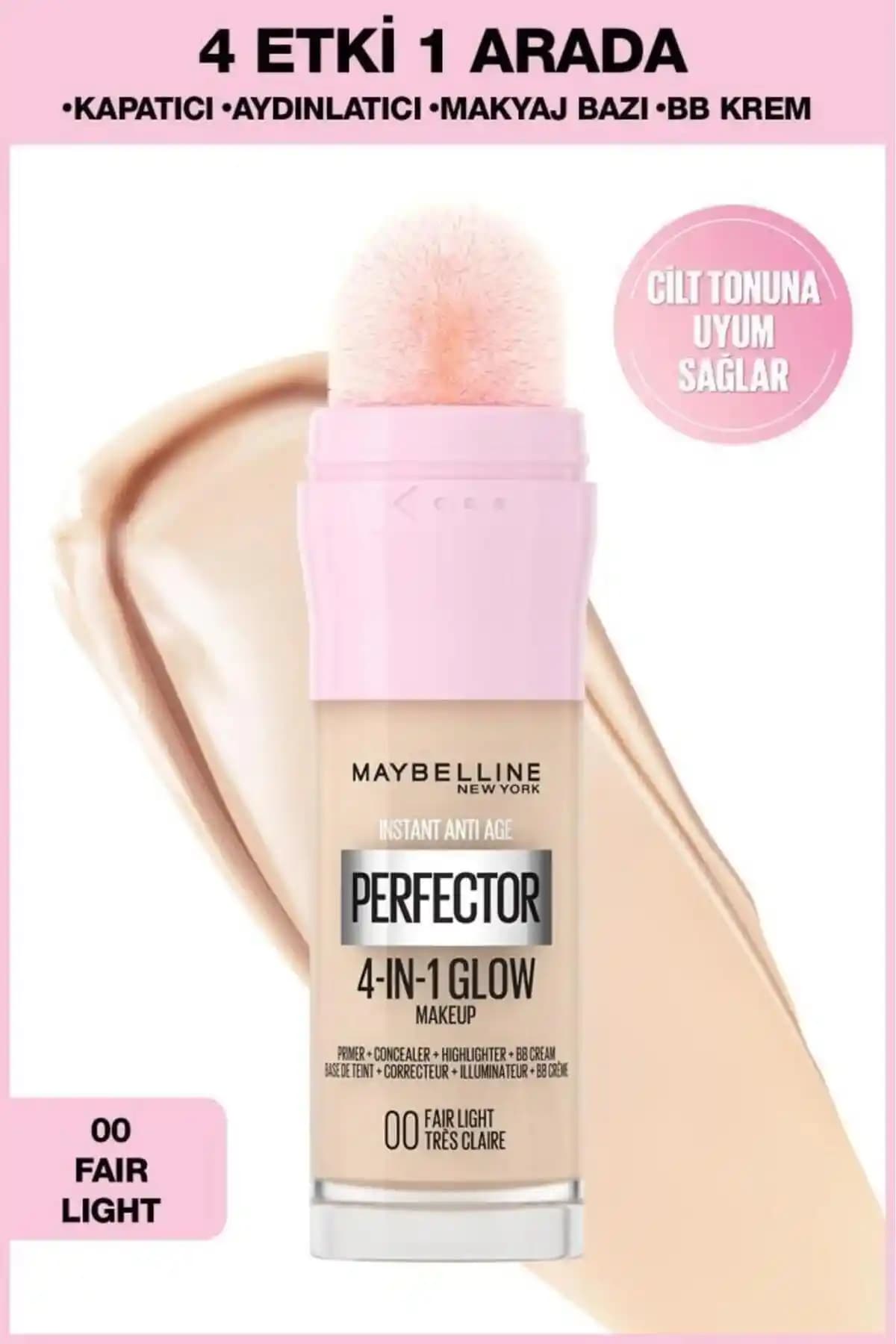 Maybelline New York Instant Perfector Glow 4 Etki 1 Arada Fondöten Özellikleri ve Kullanıcı Yorumları