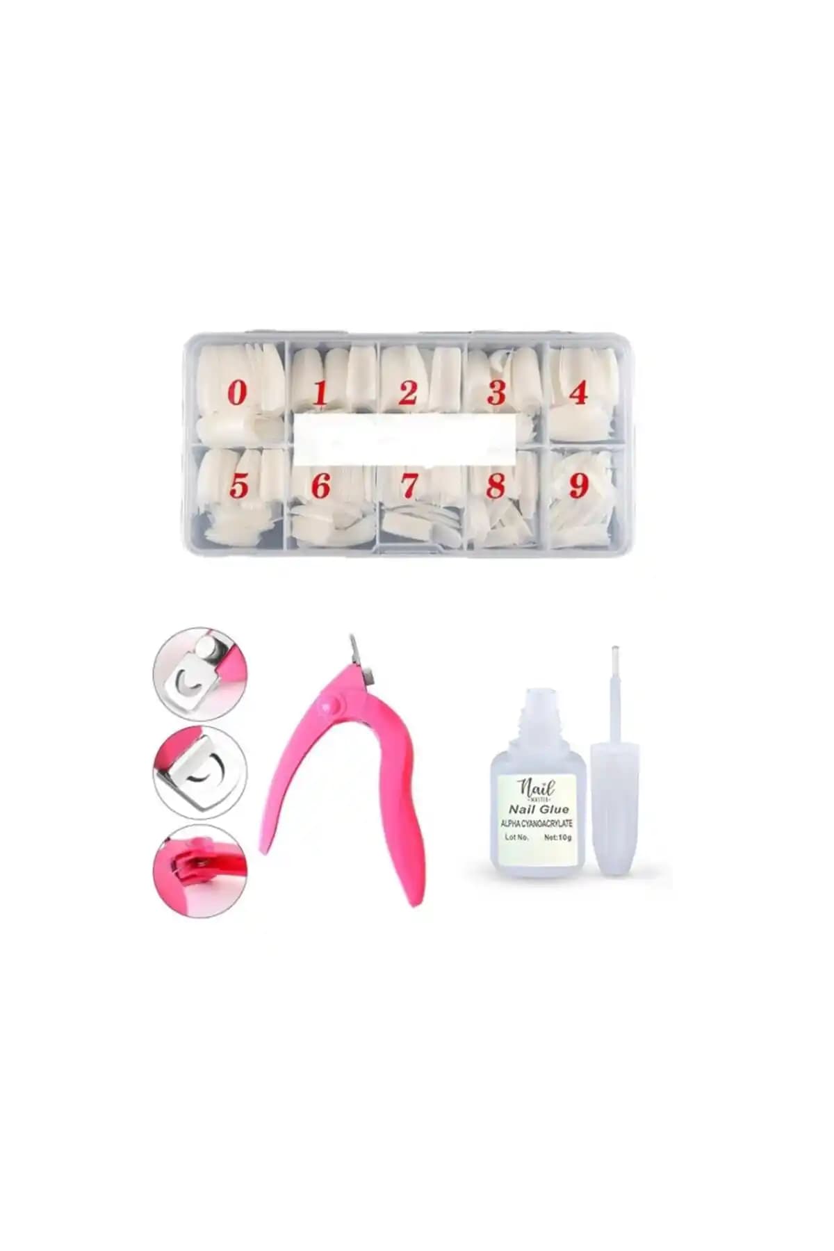 Nail Master 500lü Naturel Yarım Ay Tips Seti ile Profesyonel ve Estetik Tırnak Tasarımı