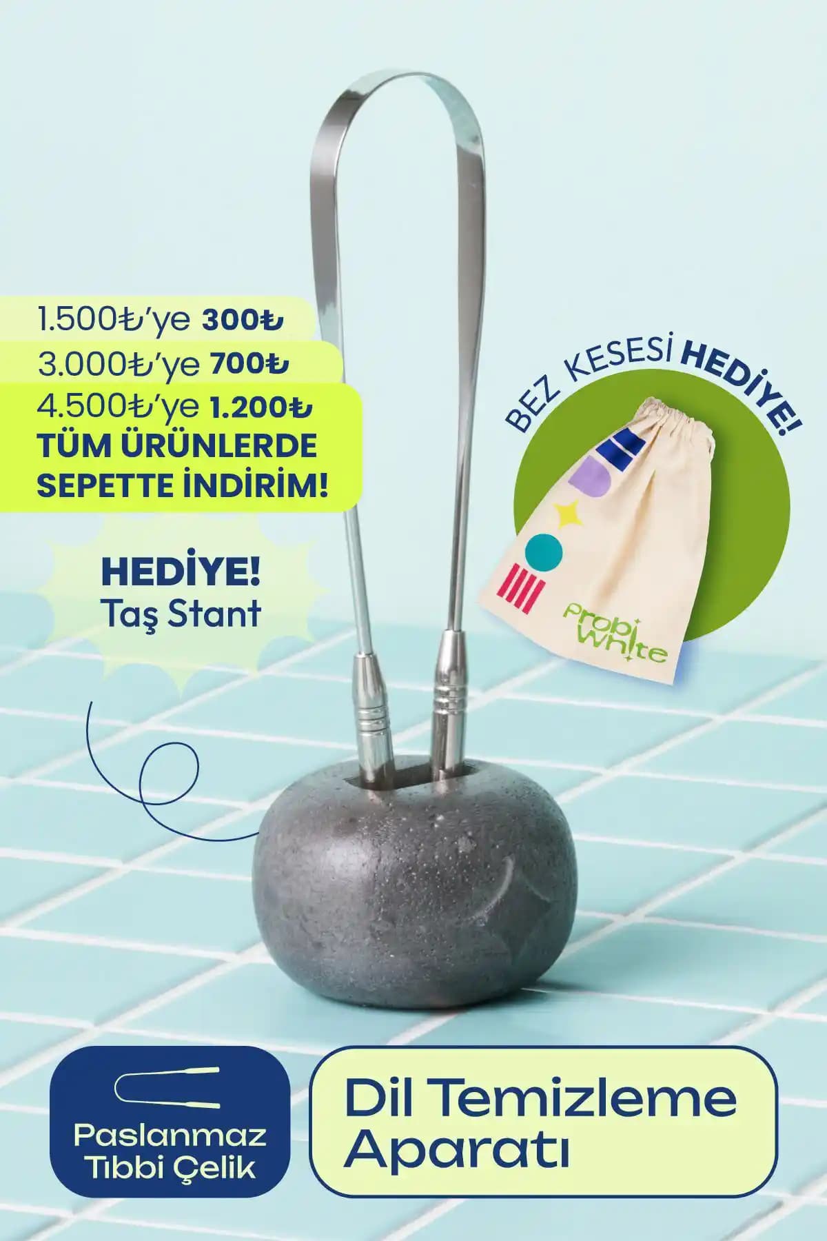 Probident Probiwhite Dil Temizleme Aparatı: Hijyen ve Konfor İçin Günlük Kullanım Ürünü