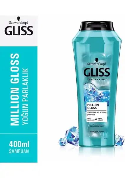 Schwarzkopf Gliss Million Gloss Şampuanı ile Saçlara Yoğun Parlaklık ve Sağlıklı Görünüm