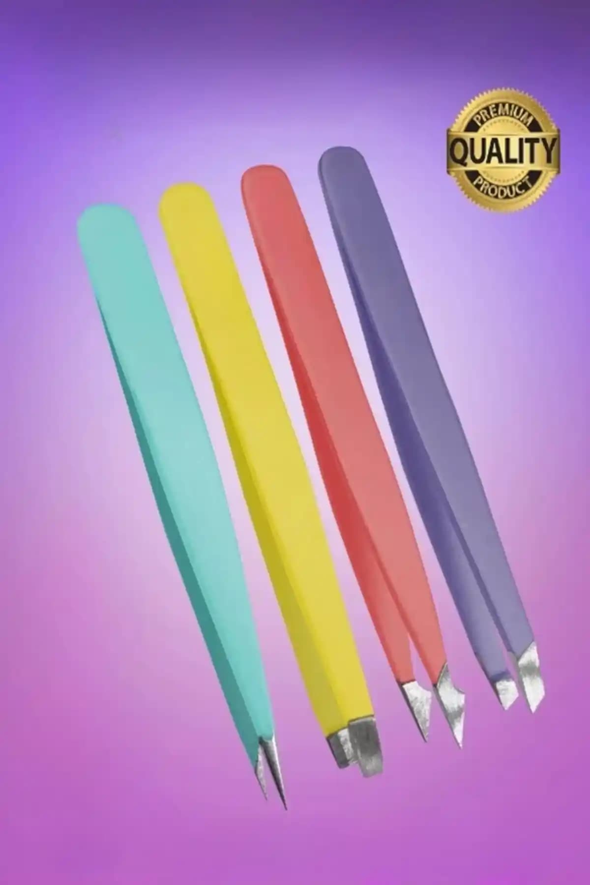 Xolo Makaslı Renkli Cımbız Seti 5 Parça Profesyonel Güzellik ve Bakım Araçları