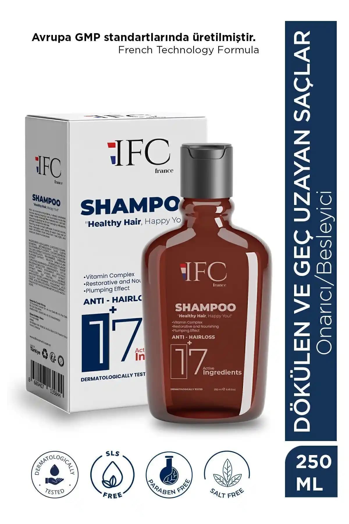 IFC 17 Aktifli Kolajen ve Keratin Şampuan ile Saç Dökülmesine Çözüm