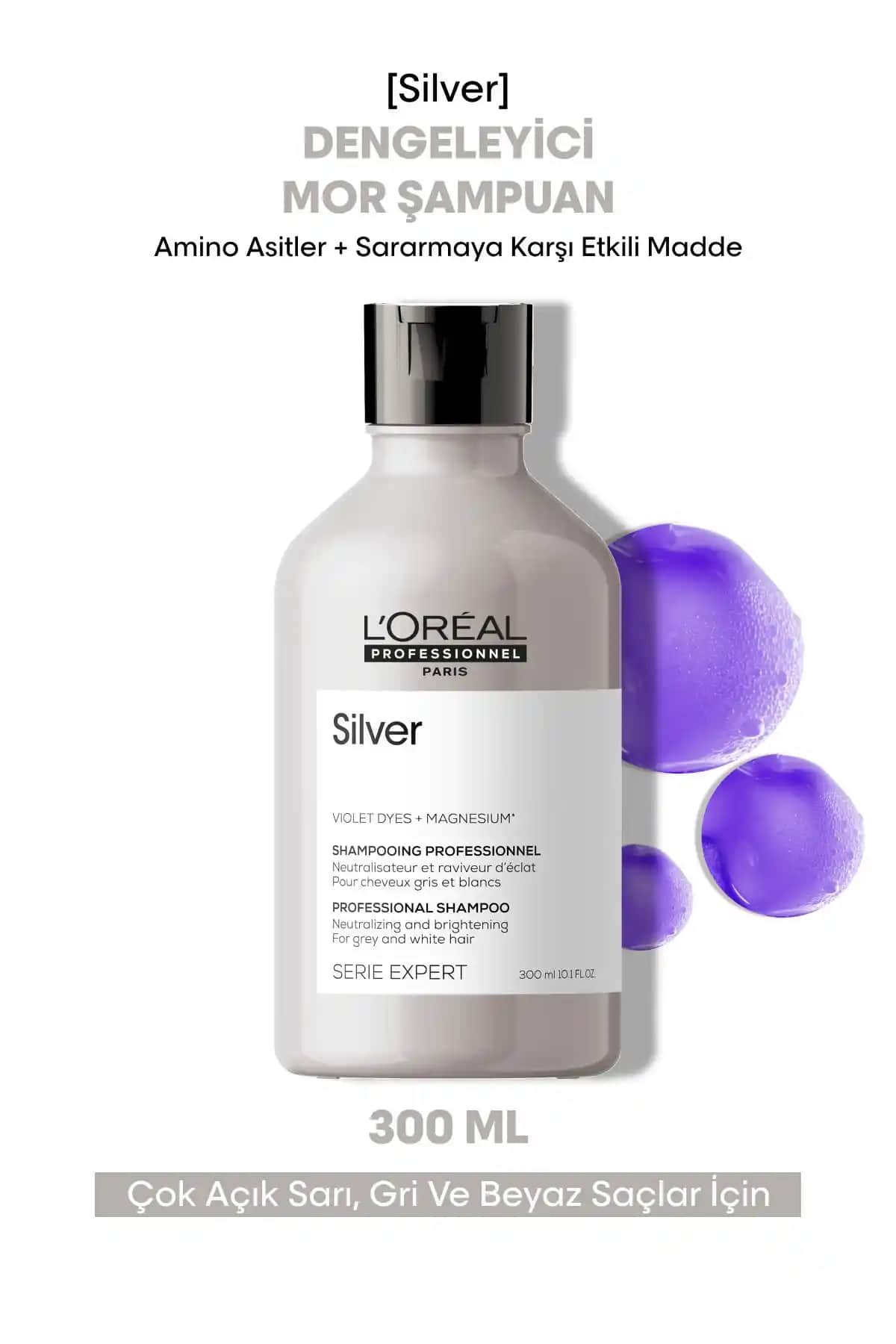 L'Oreal Professionnel Serie Expert Silver Mor Şampuan: Etkili Renk Dengesi