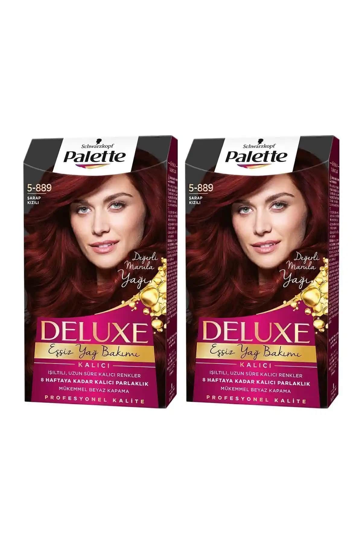 Palette Deluxe 5-889 Şarap Kızılı Saç Boyası İncelemesi ve Kullanım Avantajları