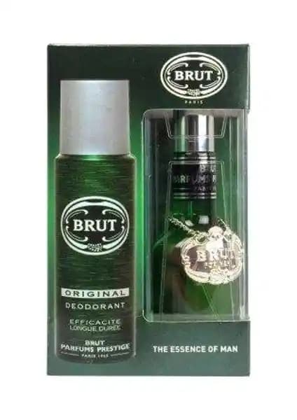 Brut Plexi Madalyon Set Erkekler İçin Kalıcı ve Ferah Parfüm Deneyimi