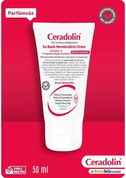 Ceradolin Su Bazlı Nemlendirici Krem: Hassas ve Karma Ciltler İçin Güvenli Çözüm