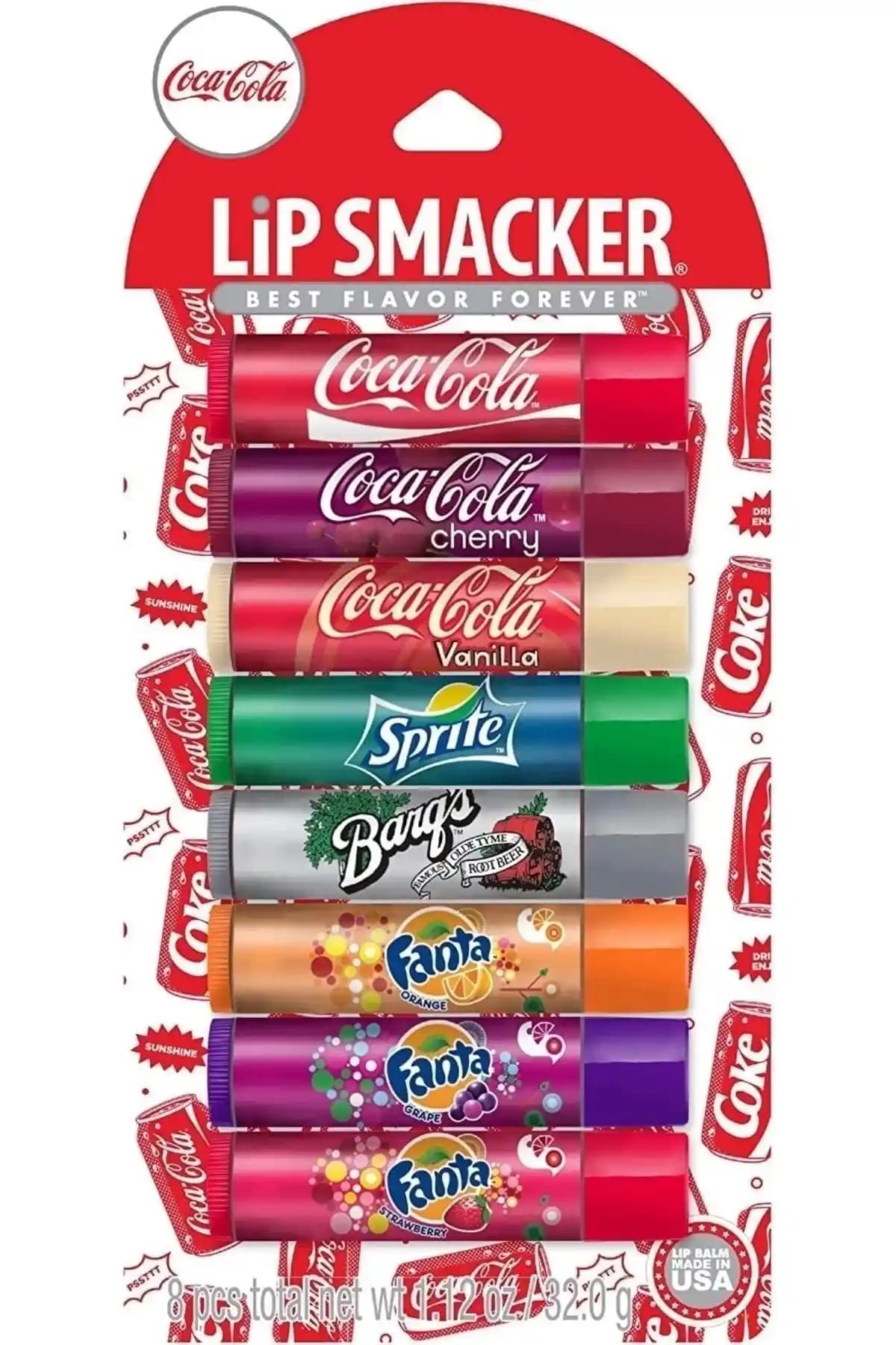 Coca-Cola Lip Smacker Renkli Dudak Bakım Seti Pratik ve Şık Tasarım ile Günlük Kullanım İçin