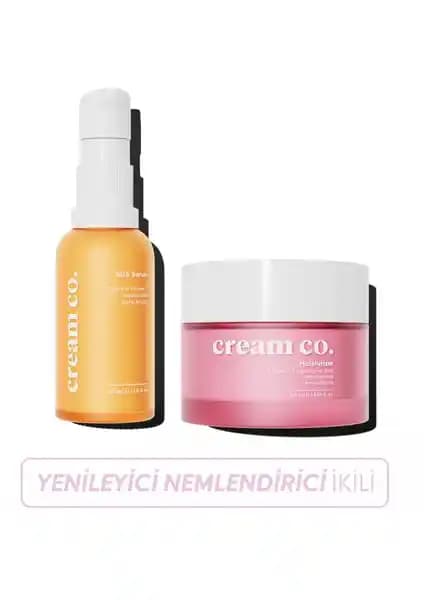 Cream Co. Leke Karşıtı Cilt Tonu Eşitleyici Nemlendirici ve Canlandırıcı İkili Ürün