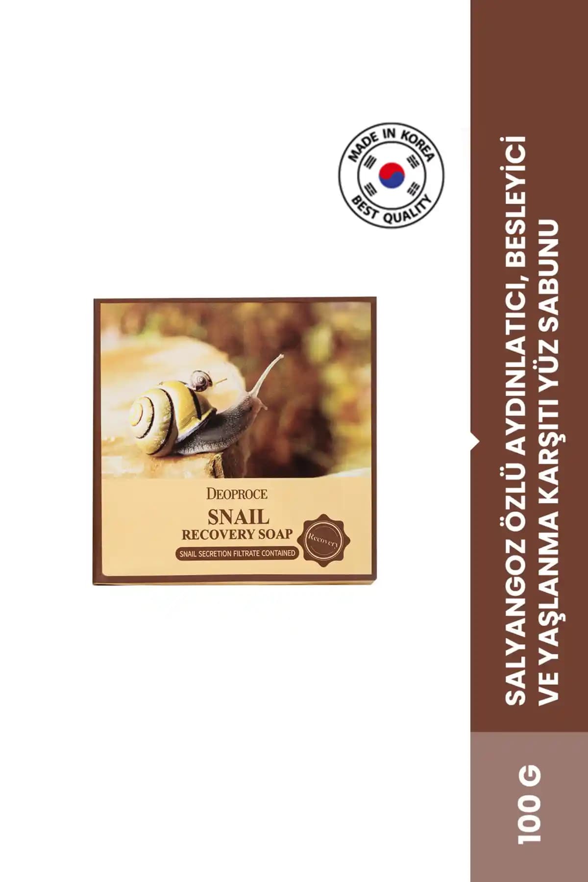 DEOPROCE Salyangoz Özlü Yüz Sabunu: Doğal İçeriklerle Cilt Yenileme ve Parlaklık