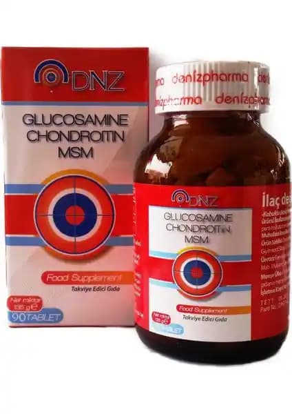 DNZ Glucosamine Chondroitin MSM 90 Tablet Eklem Sağlığını Güçlendiren Takviye Ürünü